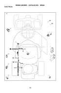 Electrical Diagram and Parts List for WE261 2011-02 - 96022000801 Weed Eater Lawn Tractor